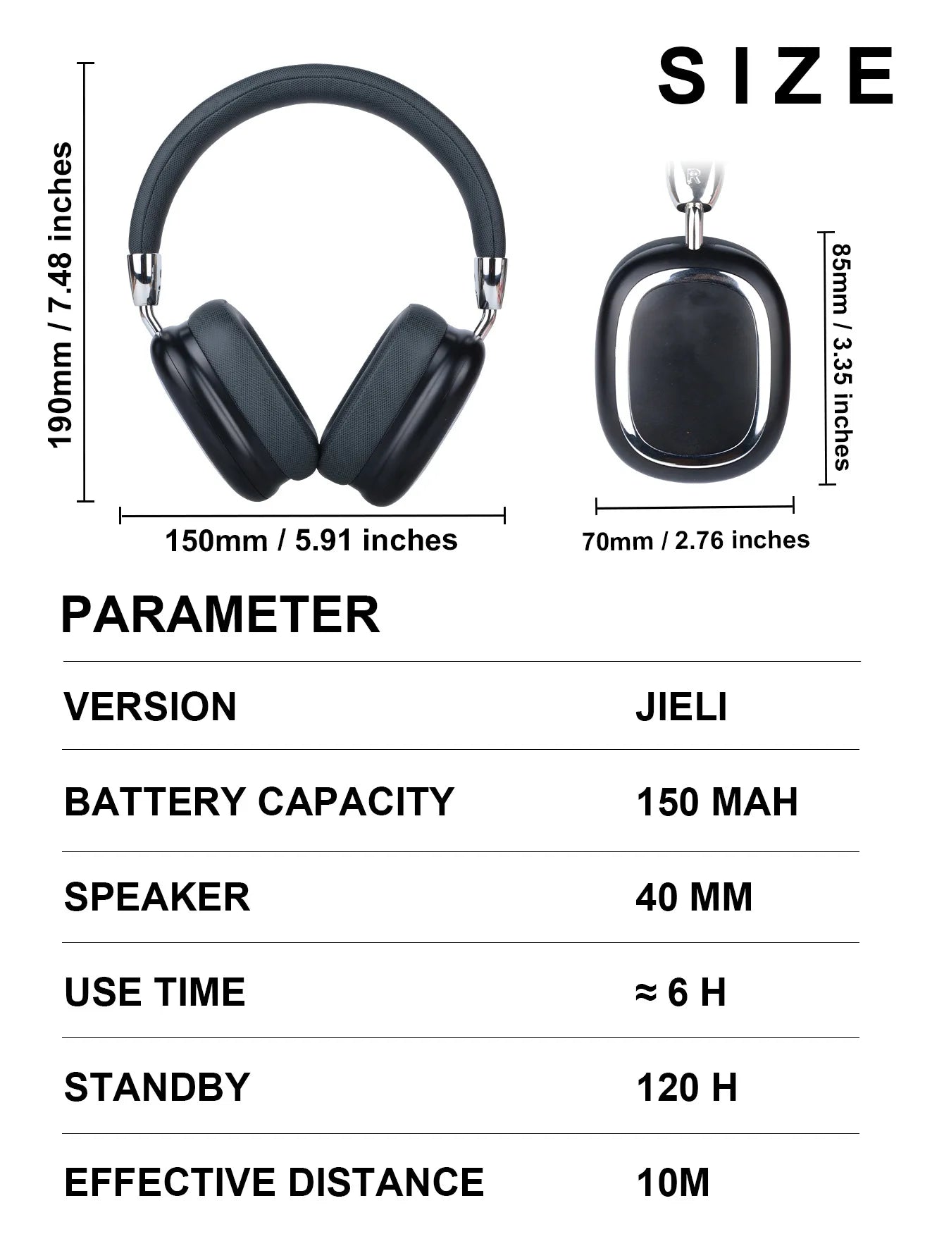 Wireless Noise-cancelling Headphones - Personalized Space Audio