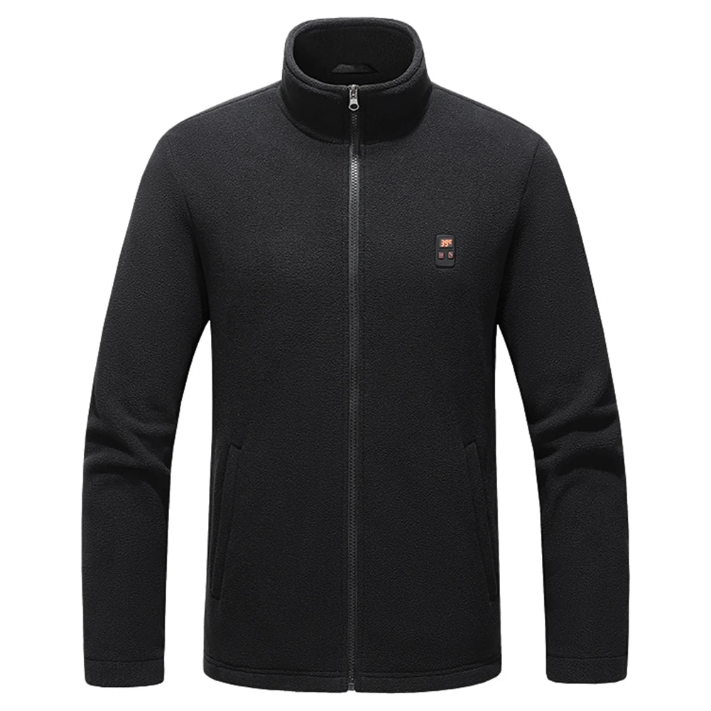 Heated Area Heated Jacket USB Charging Heated Zip Up Coat