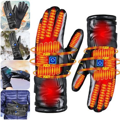 Winter Gloves Rechargeable Heating Gloves Outdoor Riding Skiing