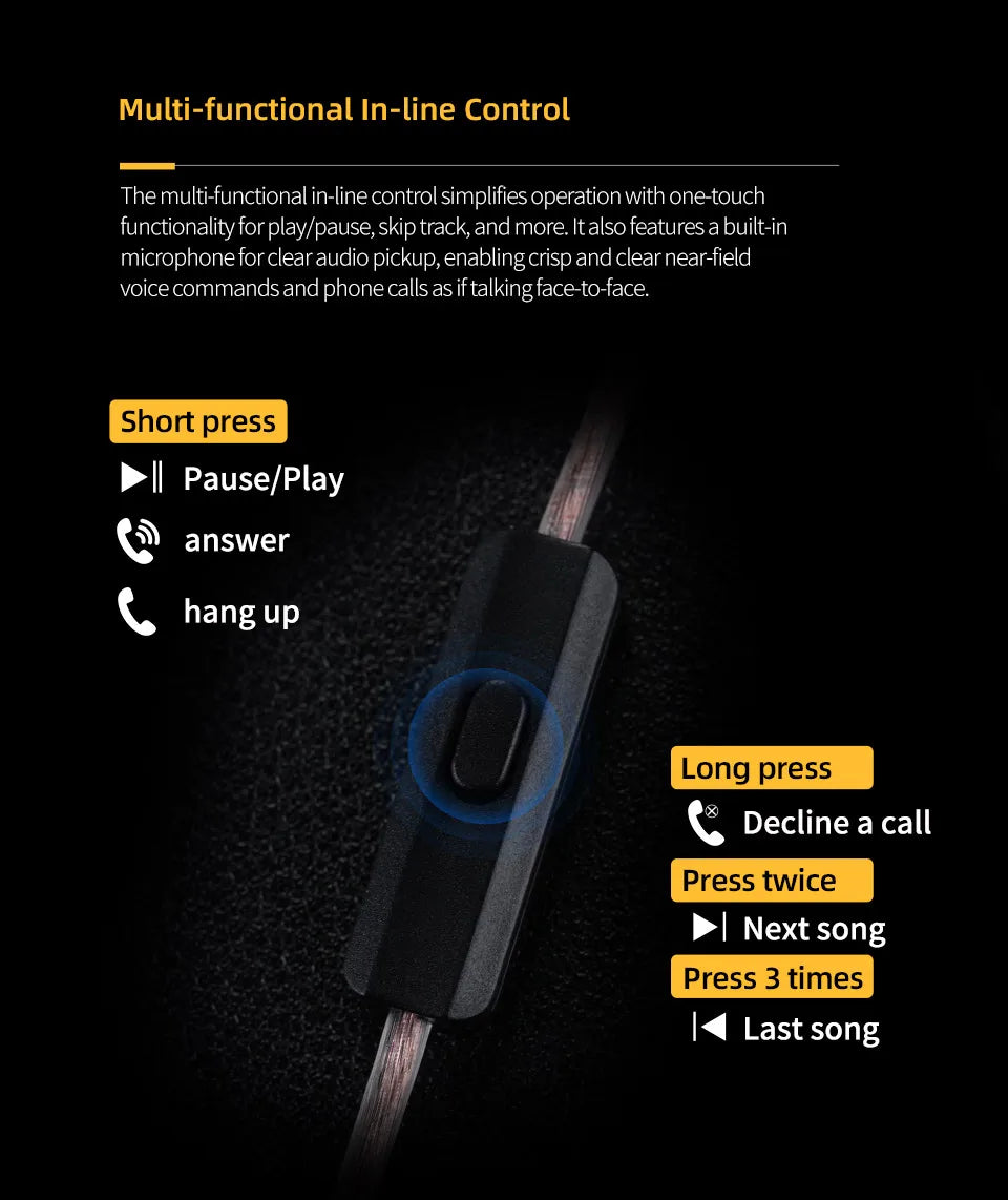 KZ ZVX Pro Earphones Dynamic HIFI Bass Earbuds in Ear Monitor
