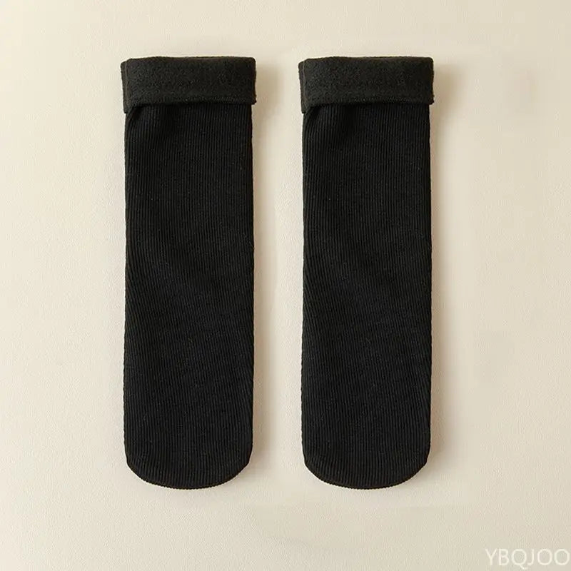 2 Pairs Men Winter Socks Soft Outdoor Anti-Cold Cashmere Socks