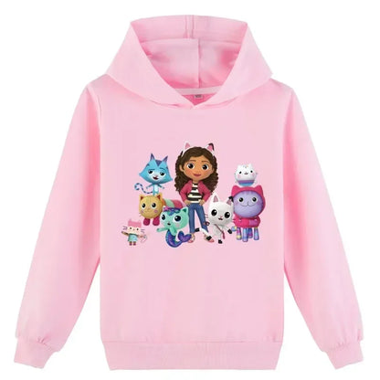 Gabbys Doll House Hoodie Children Spring Autumn New Kids