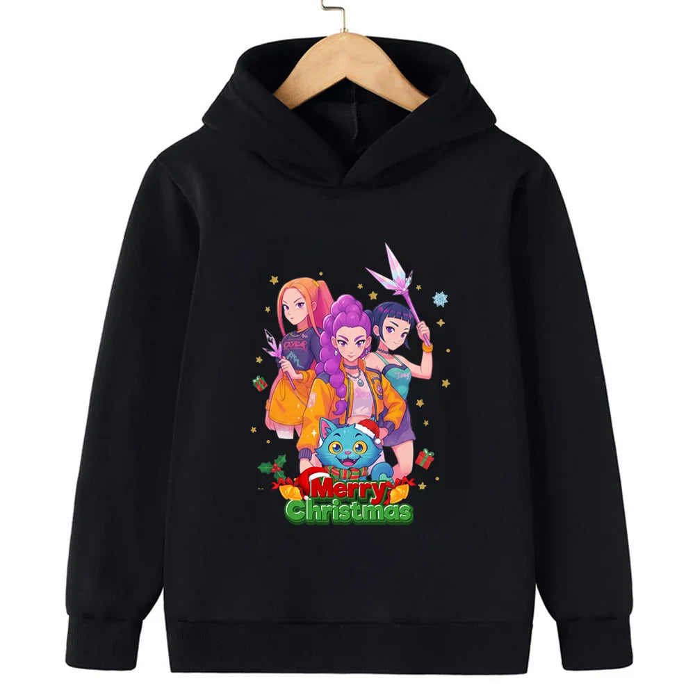 Merry Christmas! Witch Hunt Girls and boys hooded sweatshirts