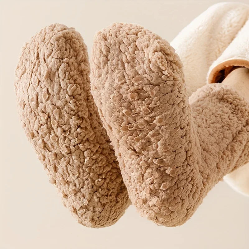 CZHIYAO Winter Velvet Socks with Super Thick Insulation, Anti-Slip