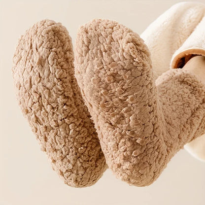 CZHIYAO Winter Velvet Socks with Super Thick Insulation, Anti-Slip