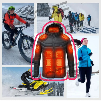 Areas Men Women's Heating Jacket Winter USB Heated Jackets