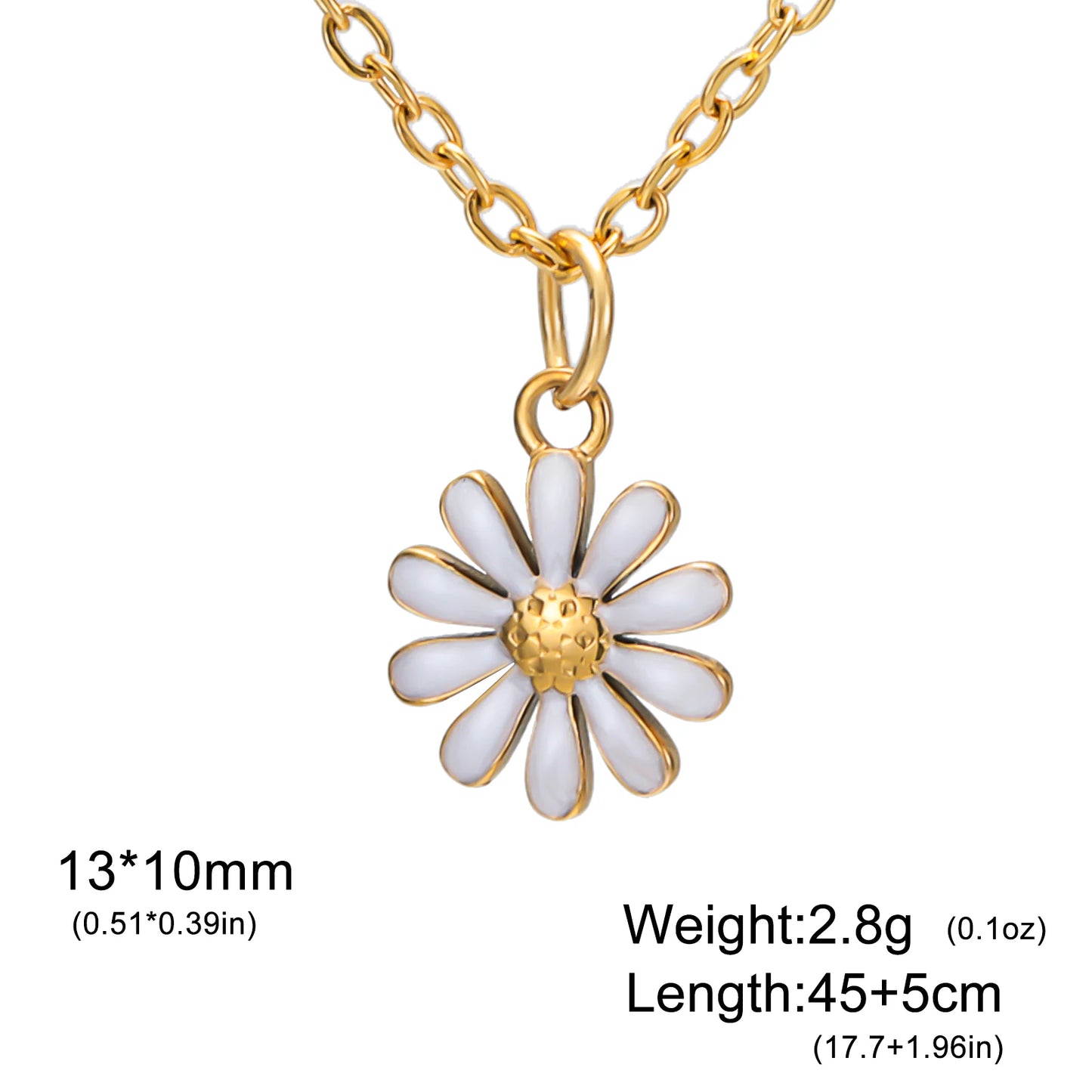 Cazador Plumeria Daisy Mini Flower Necklaces for Women