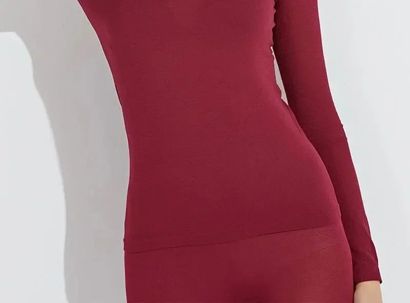 Women traceless thermal underwear set unisex intimate pajamas