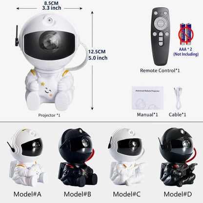 Star Projector Galaxy Night Light Astronaut Space Projector
