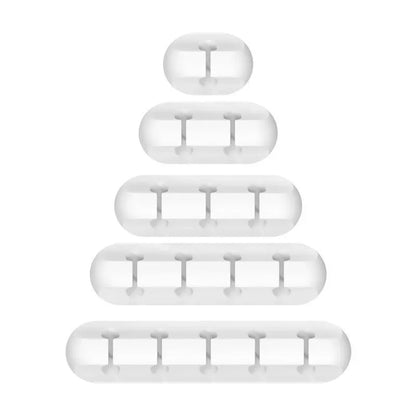 Silicone USB Cable Organizer USB Charging Cable Winder Desktop Tidy Management Clips Cable Holder For Mouse earphone Accessories