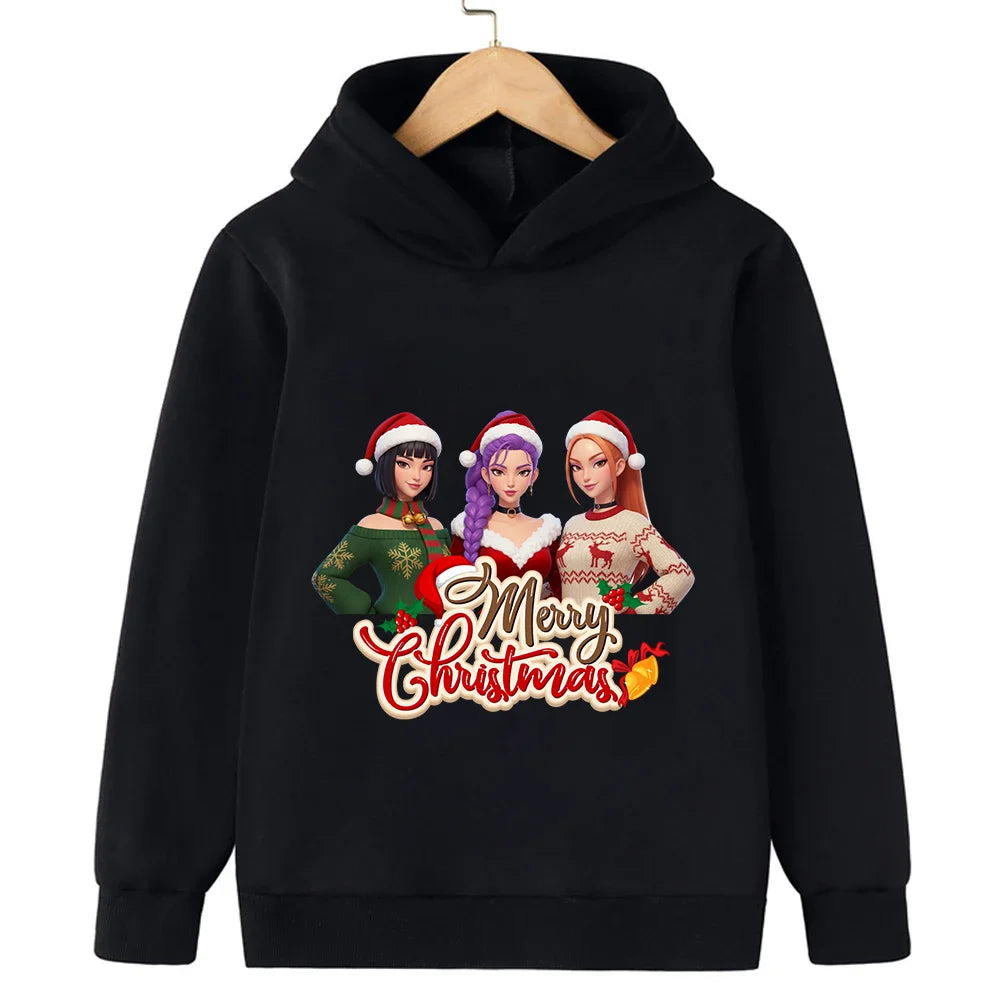 Merry Christmas! Witch Hunt Girls and boys hooded sweatshirts