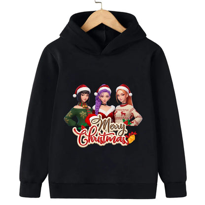 Merry Christmas! Witch Hunt Girls and boys hooded sweatshirts