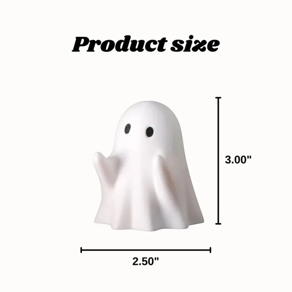 Ghost Pen Holder - Cute Resin Desktop Organizer for Office & Home, Halloween Decor Creative Gift, Funny Stationery Stand (1PC)