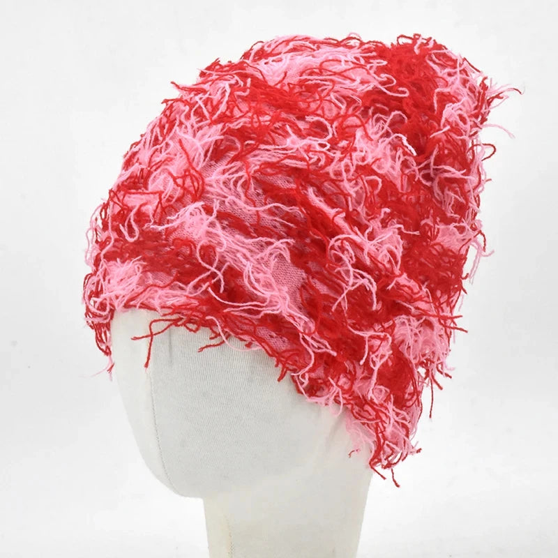 New Hip Hop Balaclava Distressed Knitted Caps Full Face Ski Mask