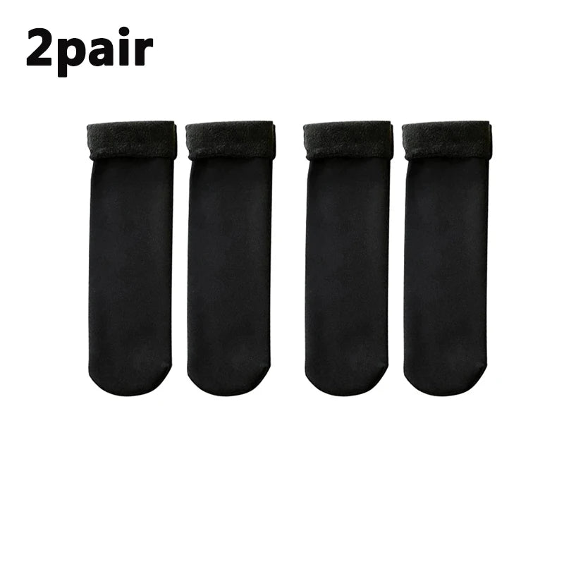 Winter Warm Solid Women Socks Thicken Thermal Socks Wool