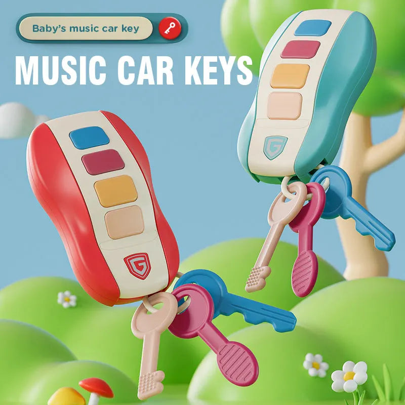 Baby Toys Musical Car Key Vocal Smart Remote Car Voices