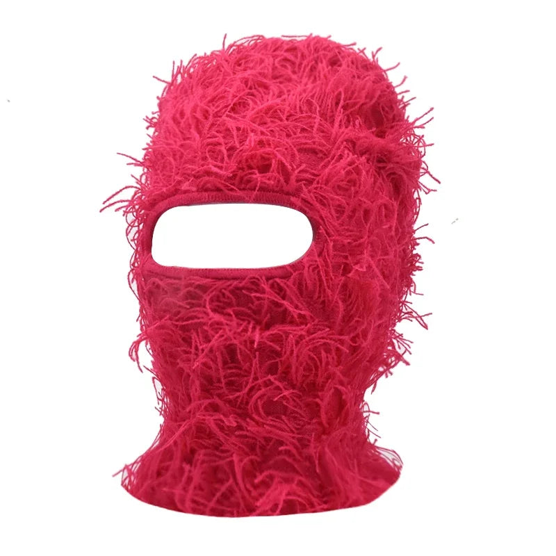 New Hip Hop Balaclava Distressed Knitted Caps Full Face Ski Mask