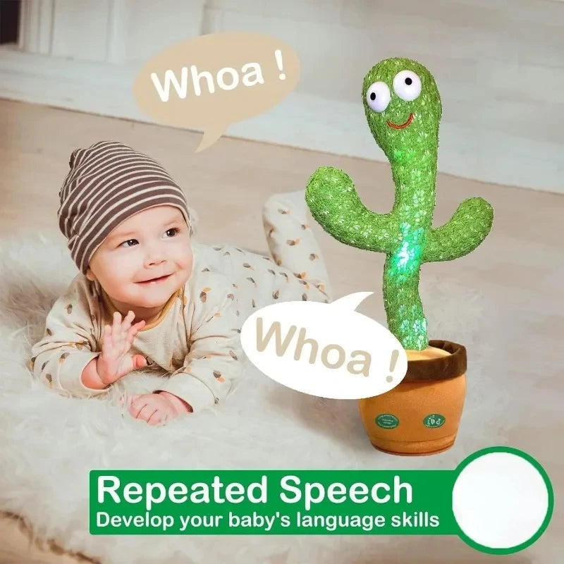 A Talking Cactus Toy That Can Be Charged Recorded and Repeated