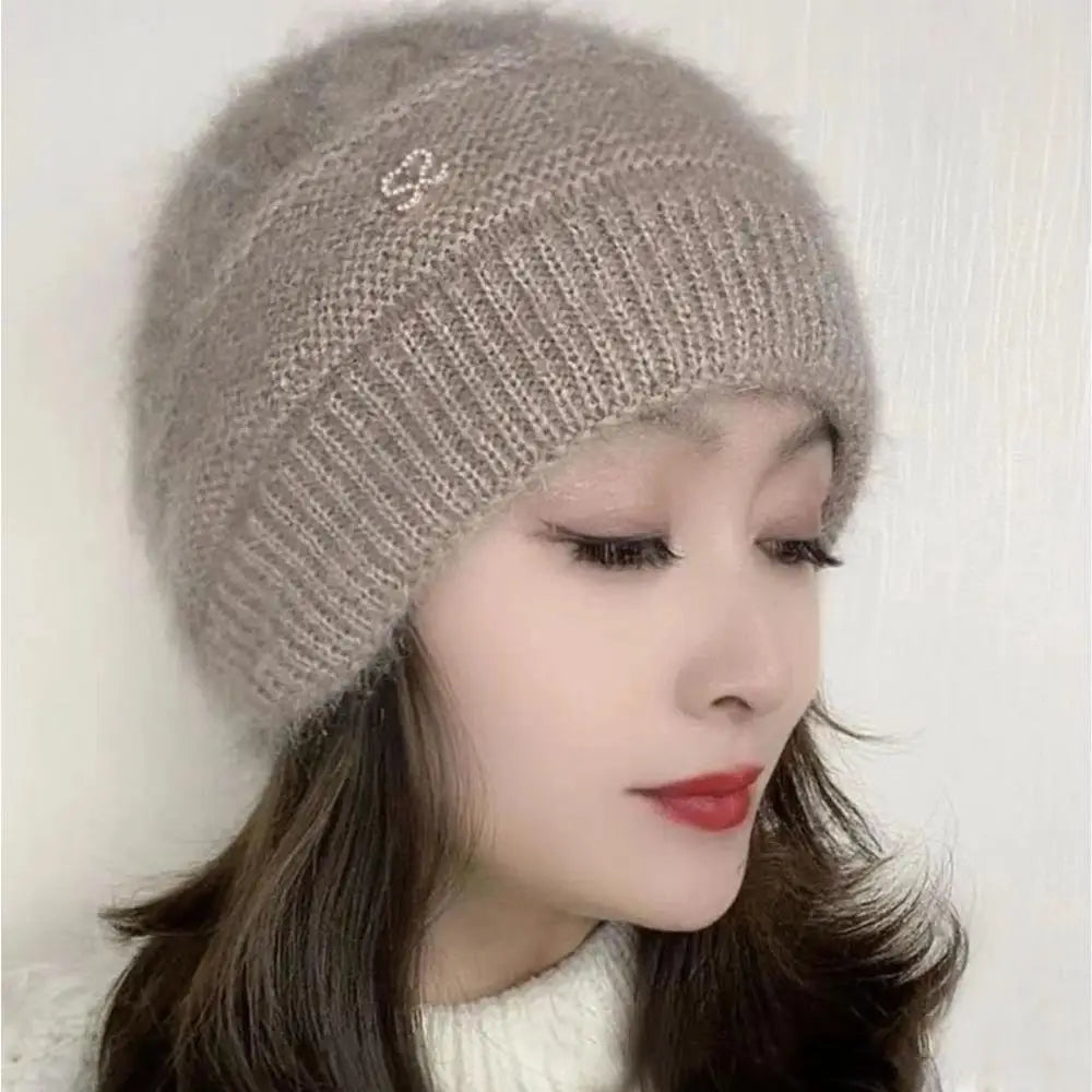 New Women Winter Hat Warm Ear Protection Knit Hats Thicken