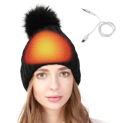 Heated Hat Efficient Heat Transfer Heated Hat Women Rechargeable