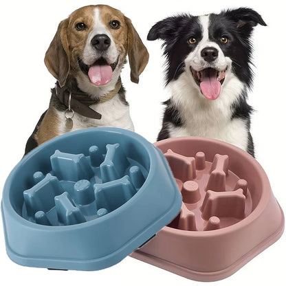 Slow Feeder Dog Bowl Anti-choking Puppy Food Bowl Anti-slip