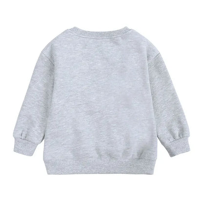 Fashion Solid Color Kids Clothes Boys Sweatshirt Cotton Long