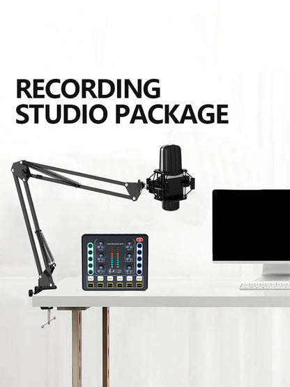 Podcast equipment package, V8s audio interface with integrated