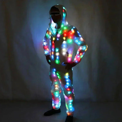 Glow Dancing Costume LED Jacket LED Pants Luminous Led
