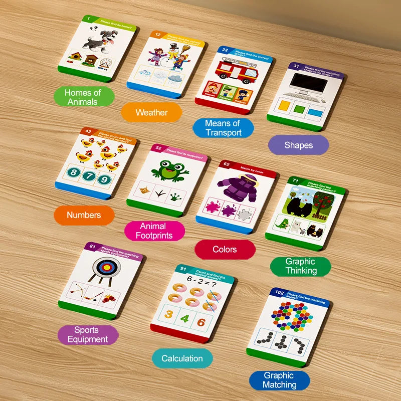 Children's Early Learning English Plug-in Cards Cognitive Voice