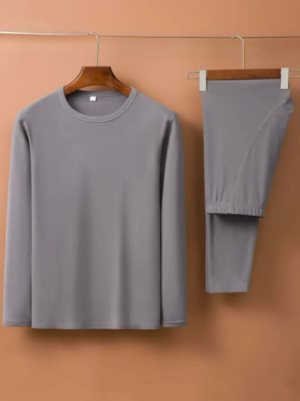 Men's Double-Sided Fleece Autumn Winter Top And Bottoms