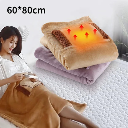 Electric Heater Blankets USB Powered Soft Thicker Warmer Winter