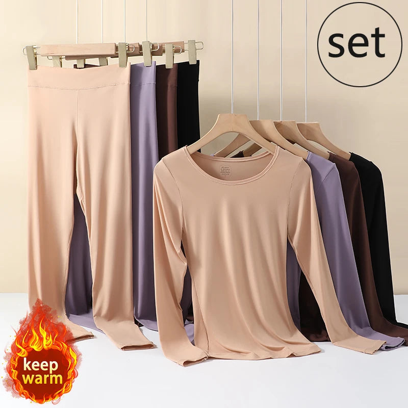 Winter Thermal Pairing Hyaluronic Acid Skincare Shirts Ultra-Thin