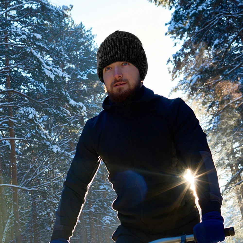 Winter Knitted Full Beanies Balaclava Hat Outdoors Men Women
