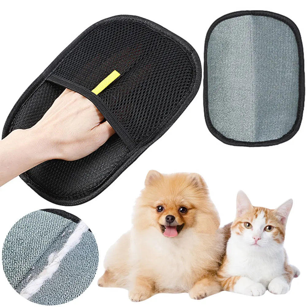 Pet Grooming Gloves Hair Remover Brush Pet Hair Remover Gloves