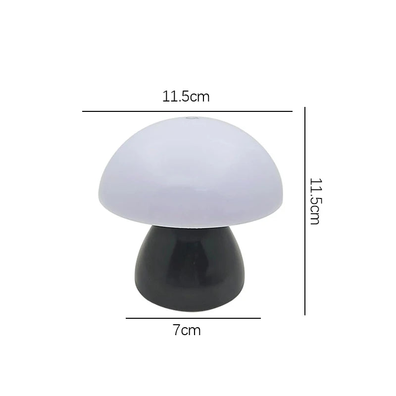 Mushroom Led Table Lamp Charging Touch Desk Coffee Bar