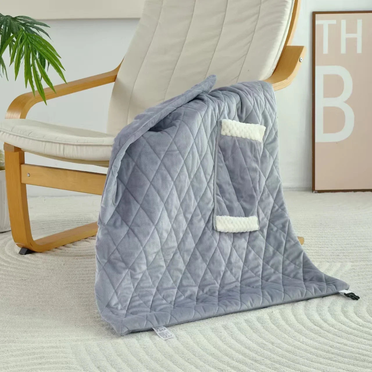 Electric Heater Blanket USB Cordless Heated Blanket Washable