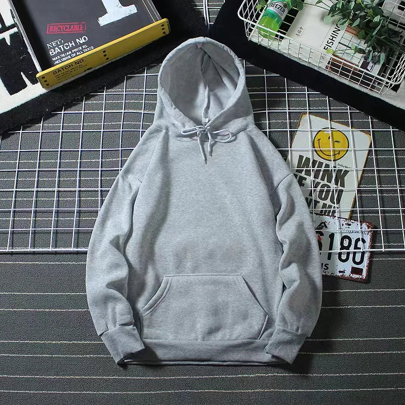 Blank Fleece Fashion Hoodies Men Pull Over Wholesale Hooded