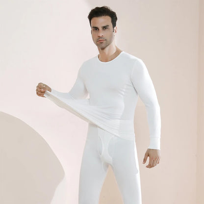 Long Johns Thermal Underwear Set for Men Fleece Lined Base