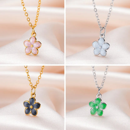 Cazador Plumeria Daisy Mini Flower Necklaces for Women