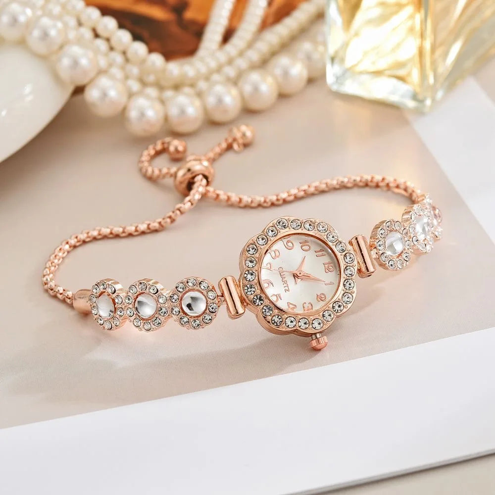 Elegant Rhinestone Bracelet Strap Women Watches Fashion