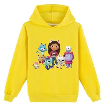 Gabbys Doll House Hoodie Children Spring Autumn New Kids