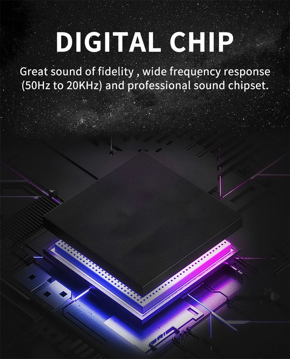 USB Microphone RGB Microfone Condensador Wire Gaming