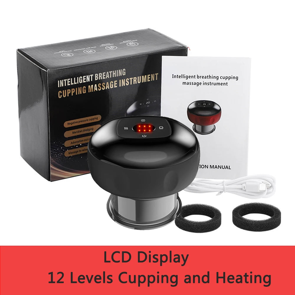 Electric Vacuum Cupping Massager Anti-Cellulite Suction Cups