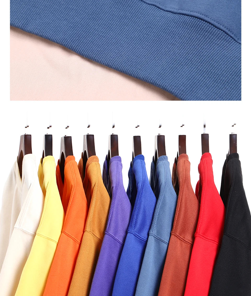 Candy Color Hoodie Loose 14 Solid Color Spring Autumn Winter