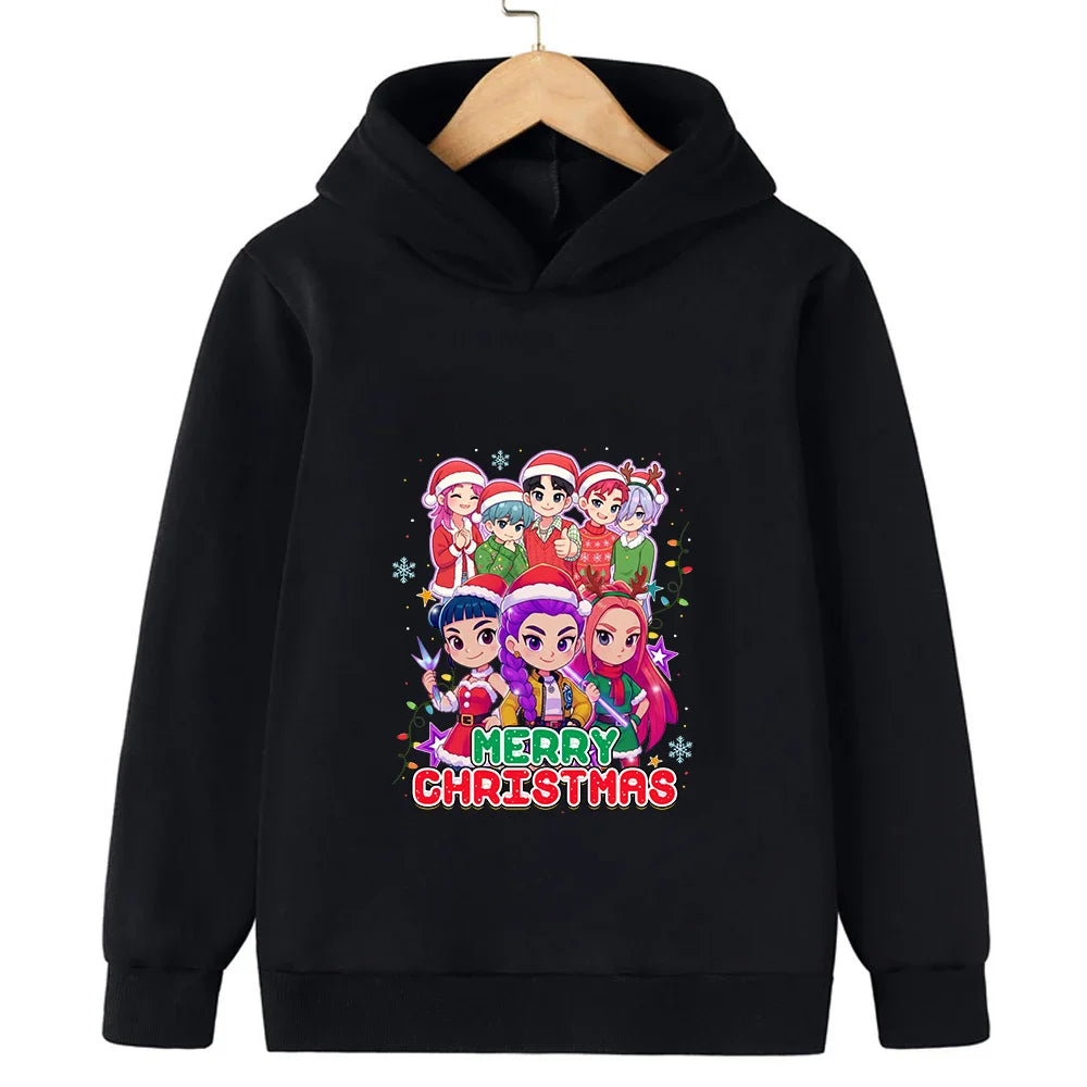 Merry Christmas! Witch Hunt Girls and boys hooded sweatshirts