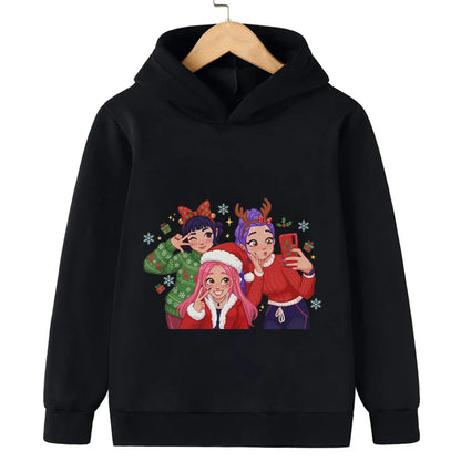 Merry Christmas! Witch Hunt Girls and boys hooded sweatshirts
