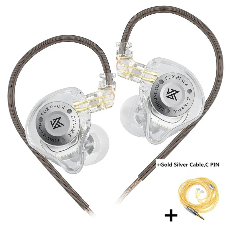 KZ EDX PRO X Dynamic Drive Earphone HIFI Bass Music Earbud Sport