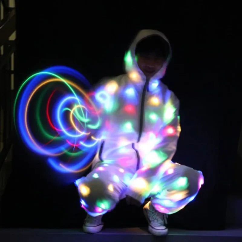 Glow Dancing Costume LED Jacket LED Pants Luminous Led