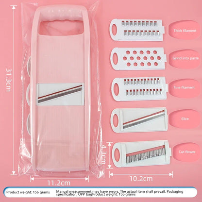 5 in 1 Multi-Functional Vegetable Chopper Onion Chopper Food Chopper Kitchen Mandoline Slicer Veggie Dicer Cutter