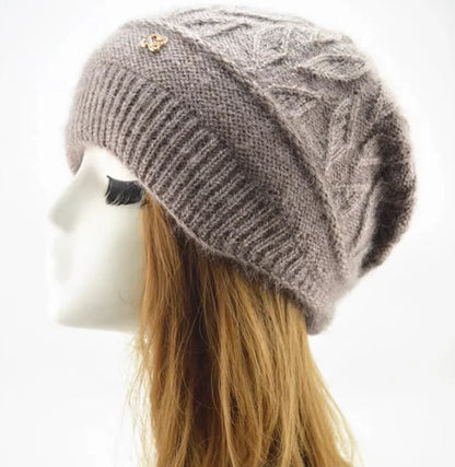 New Women Winter Hat Warm Ear Protection Knit Hats Thicken